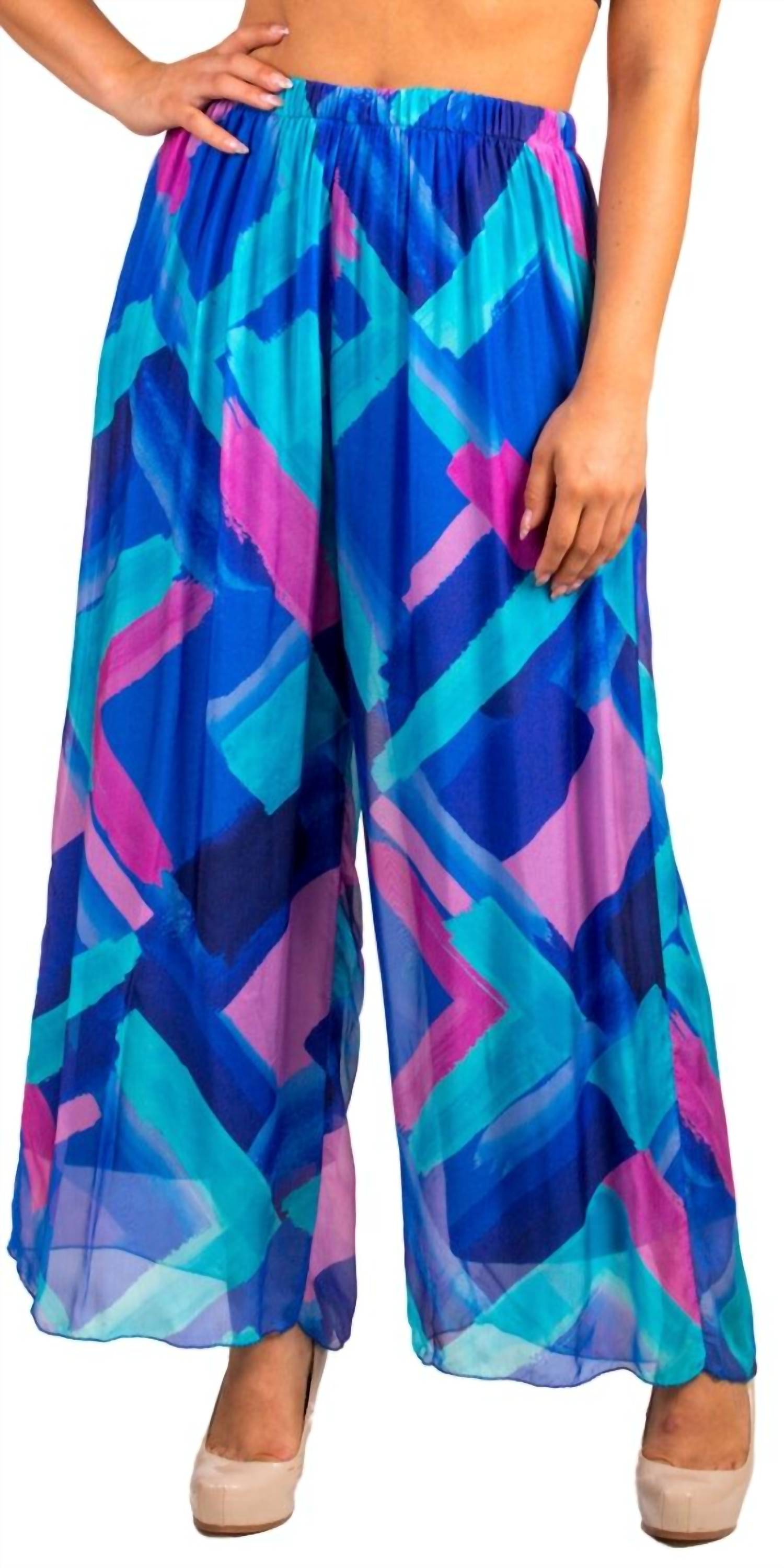 Gigi Moda - Angelo Brushstroke Silk Pants