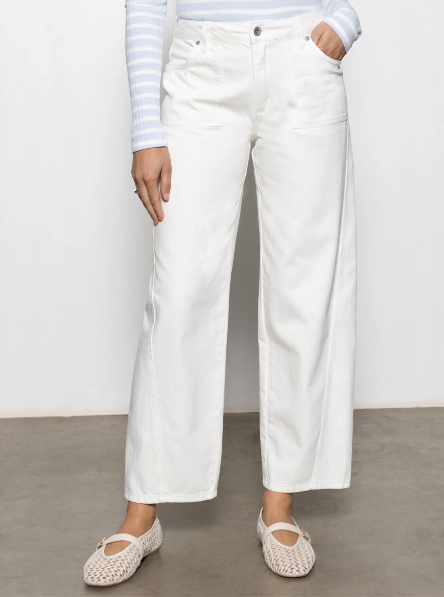 Sanctuary Column Ankle Jeans in bleached white - women's jeans - view 4