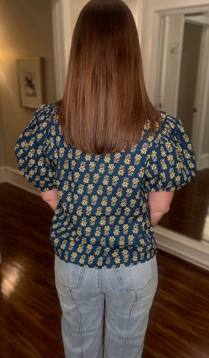 Thml - Puff Sleeve V Neck Top