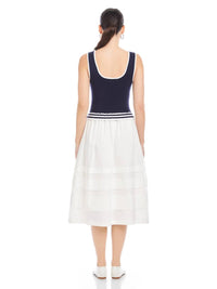 Fifteen Twenty - Thea Contrast Midi Dress