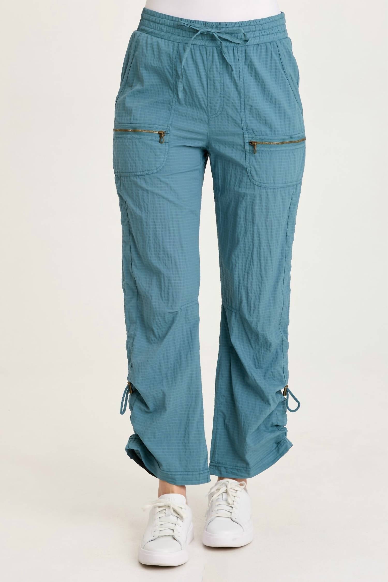 XCVI Trotter Textured Side Cinch Pant in dark night - women's pants