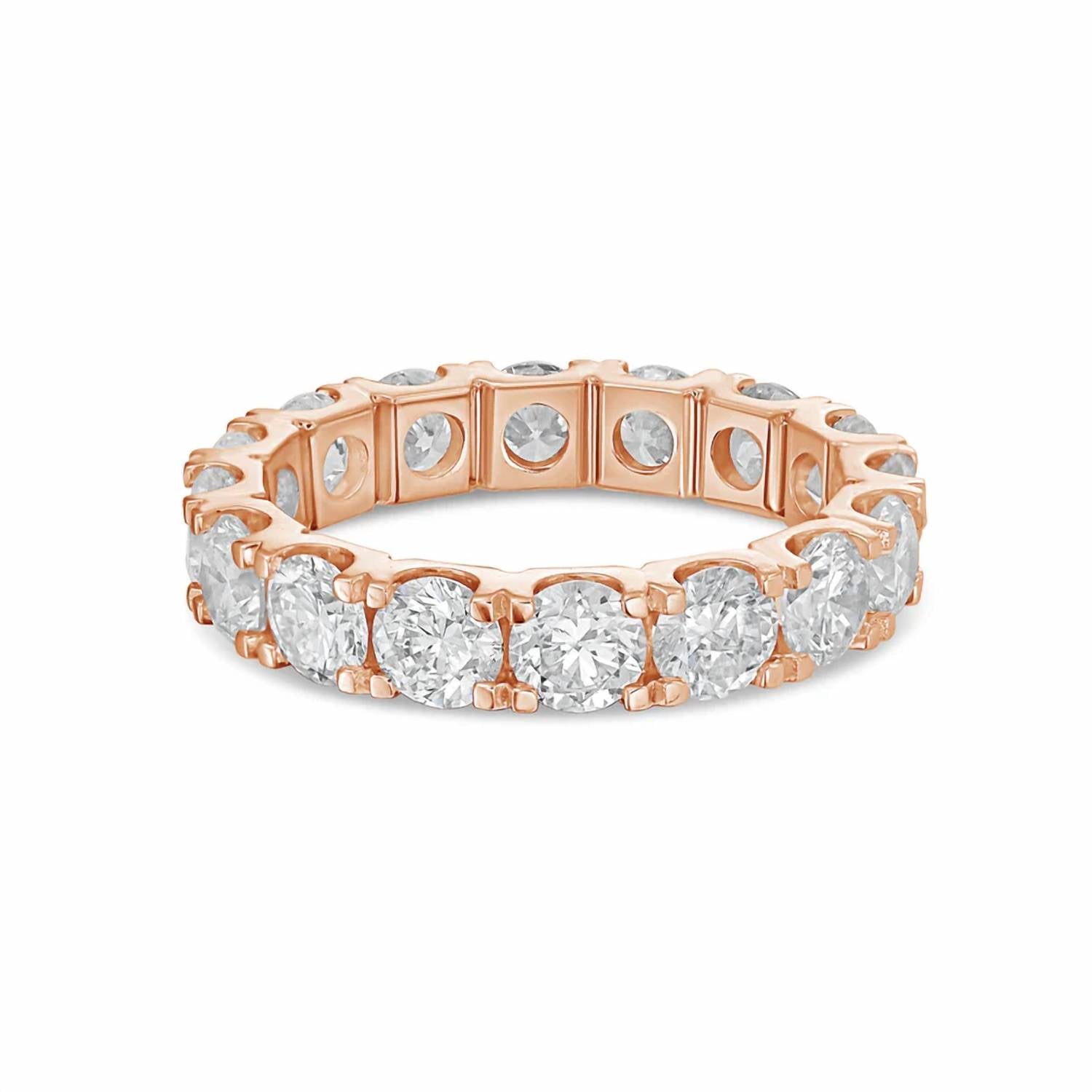 Diana M Jewels - Women's Round Lab-Grown Diamond Eternity Band (1.00 Ct) - Delicate