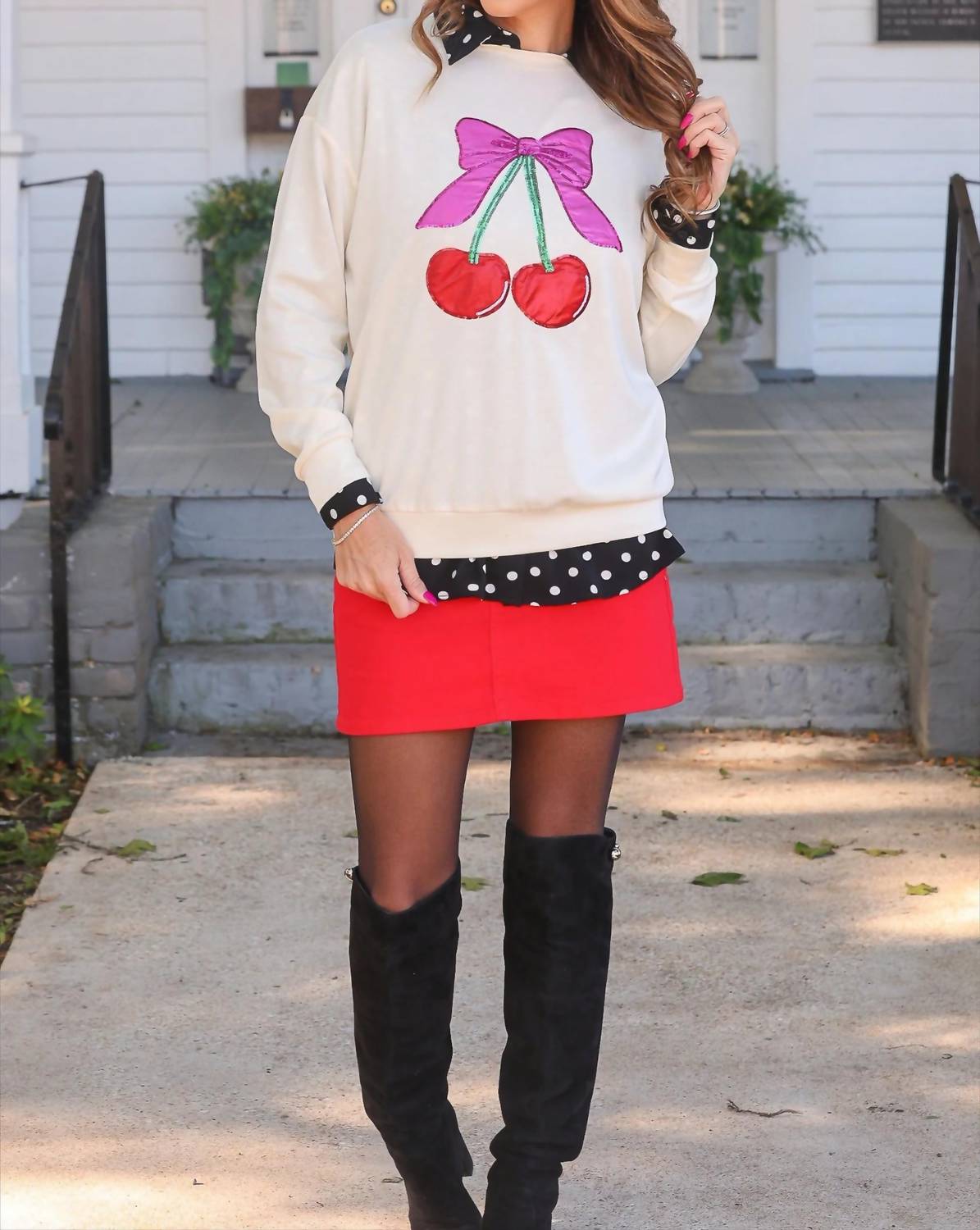 Jess Lea - Cherry Luxe Sweatshirt