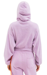 Aviator Nation - Five Stripe Cropped Zip Hoodie
