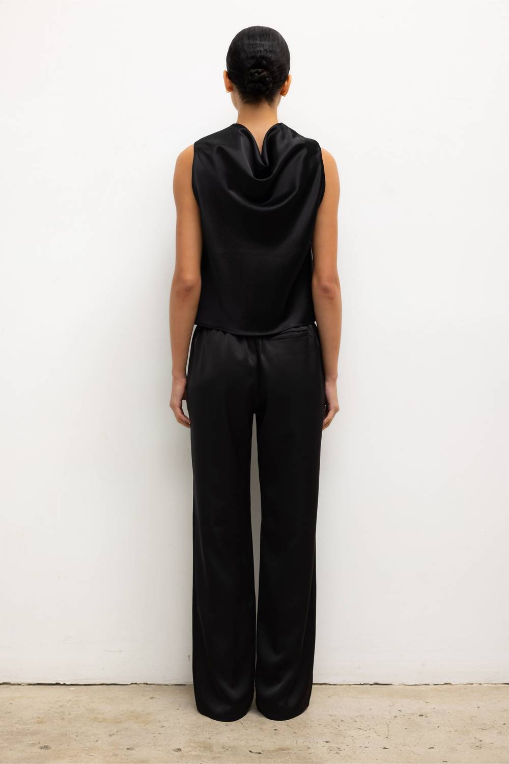 LESET Barb Shell Sleeveless Top in black - women's blouse - view 6