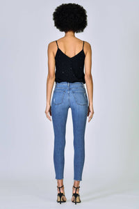 BLACK ORCHID Carmen High Rise Ankle Fray Jean in jazz it up - women's jeans - alternate view