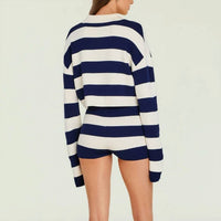 Ser.O.Ya - Ryla Long Sleeve Stripe Sweater