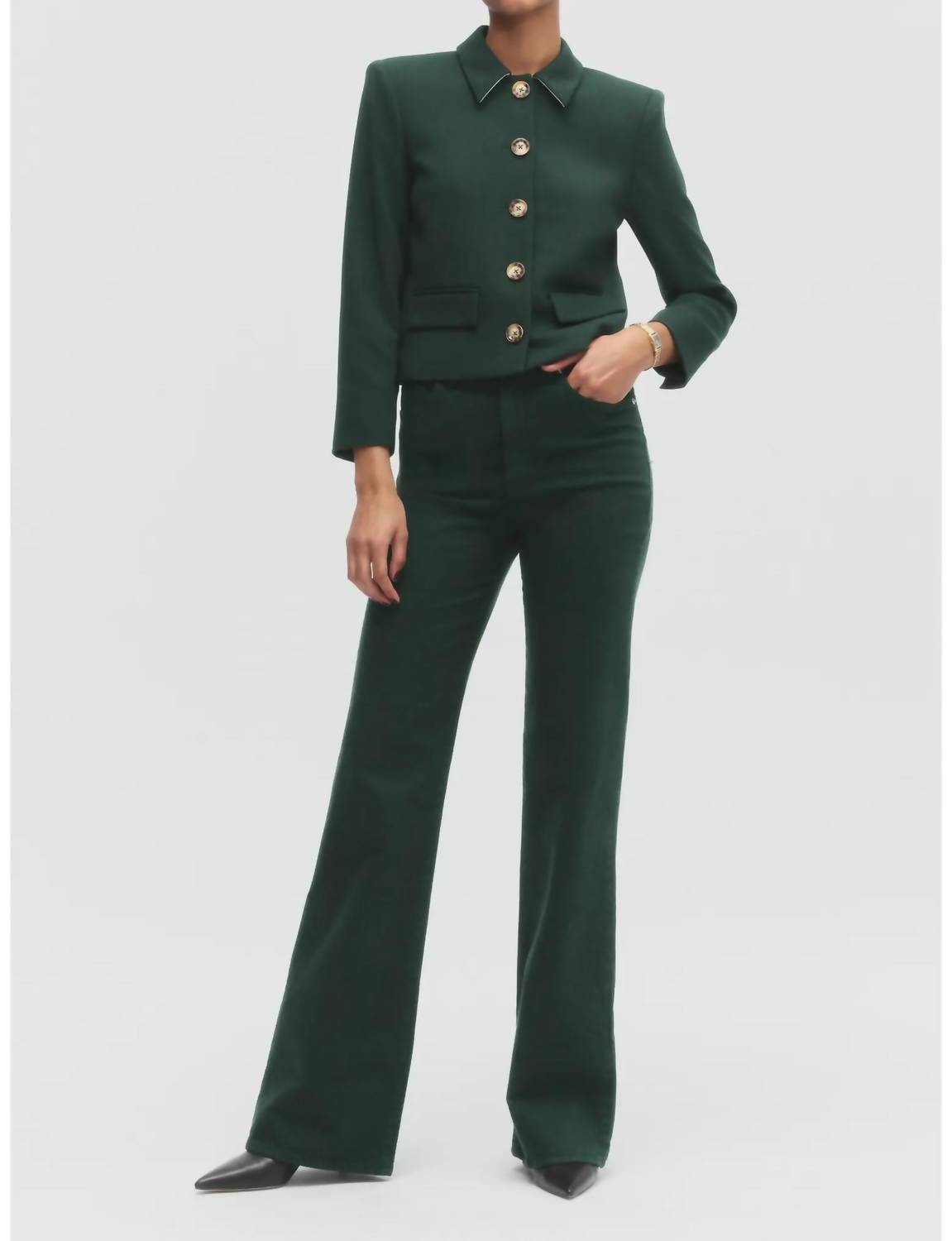 Veronica Beard - Crosbie High Rise Wide Leg Jeans