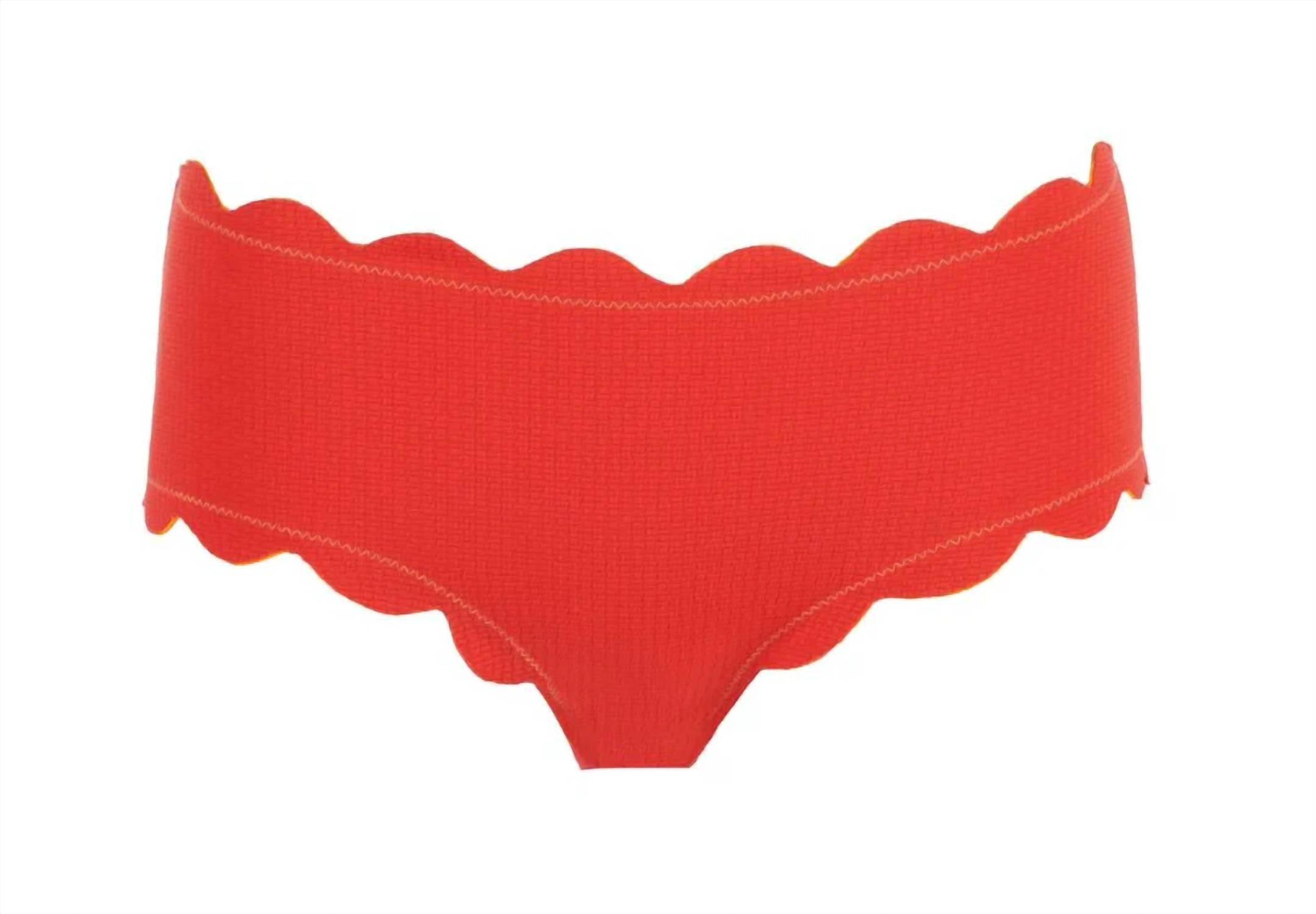 Marysia - Women's Pique Scalloped Bikini Bottoms