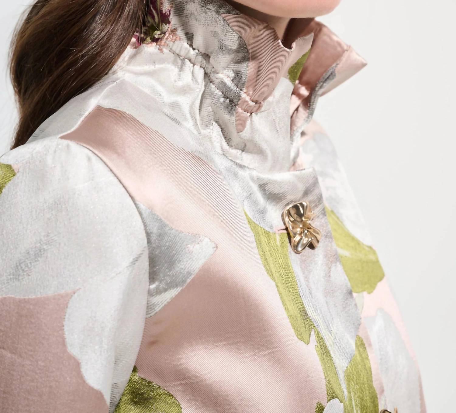 Joseph Ribkoff - Floral Jacquard Trapeze Jacket