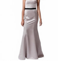 Badgley Mischka - Strapless Satin Gown