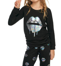 Chaser - Kid's Sassy Lips Hacci Sweatshirt