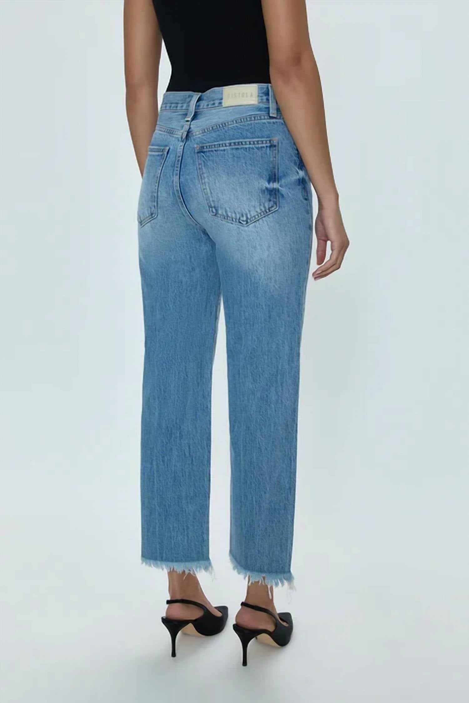 Pistola - Cassie Super High Rise Straight Leg Jeans