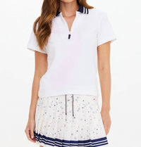 The Upside - Luma Zip Collared Polo