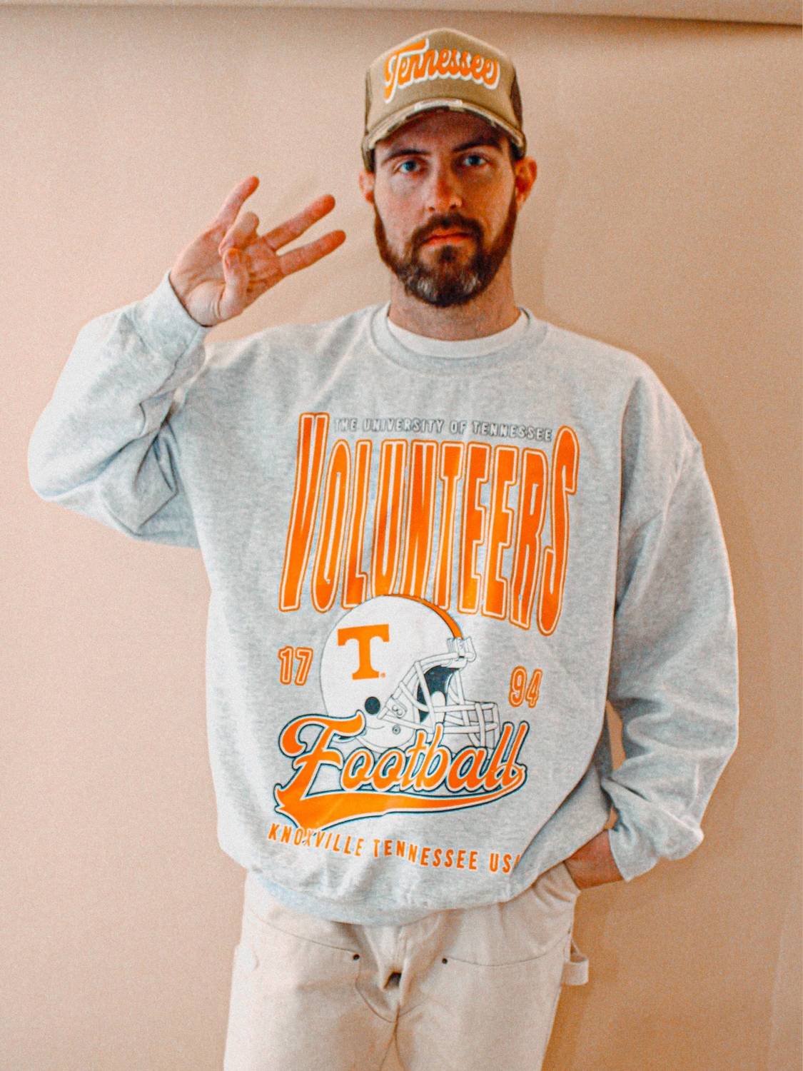 The Clandestine Underground - Tennessee Volunteers Football Oversized 90's Sweatshirt