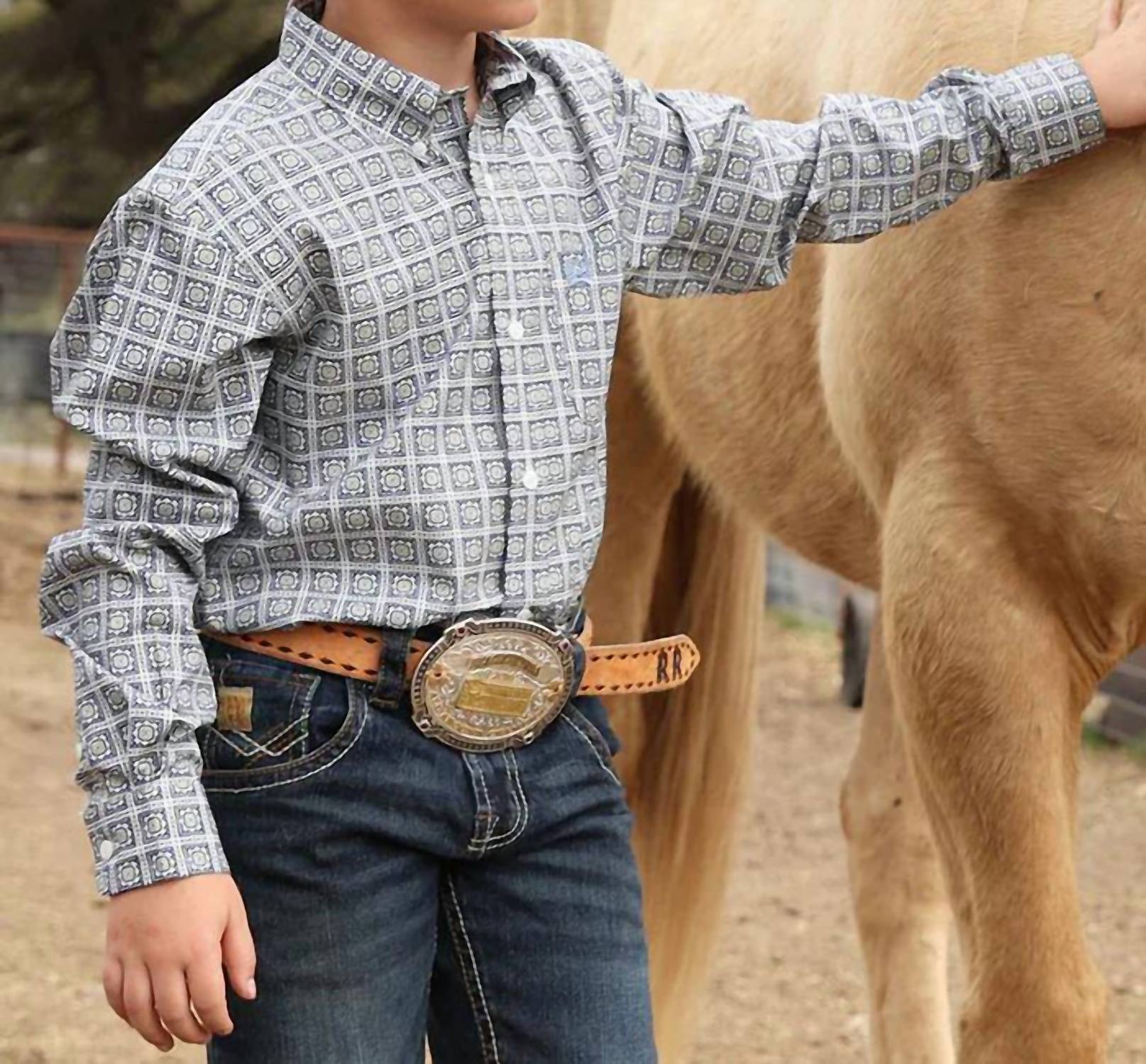 Cinch - Boy's Plain Weave Western Shirt