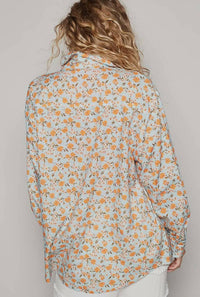 Pol - Long Sleeve Button Down Printed Shirt