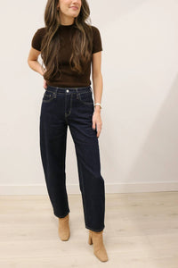 Vervet By Flying Monkey - Divinity High Rise Slim Barrel Jeans