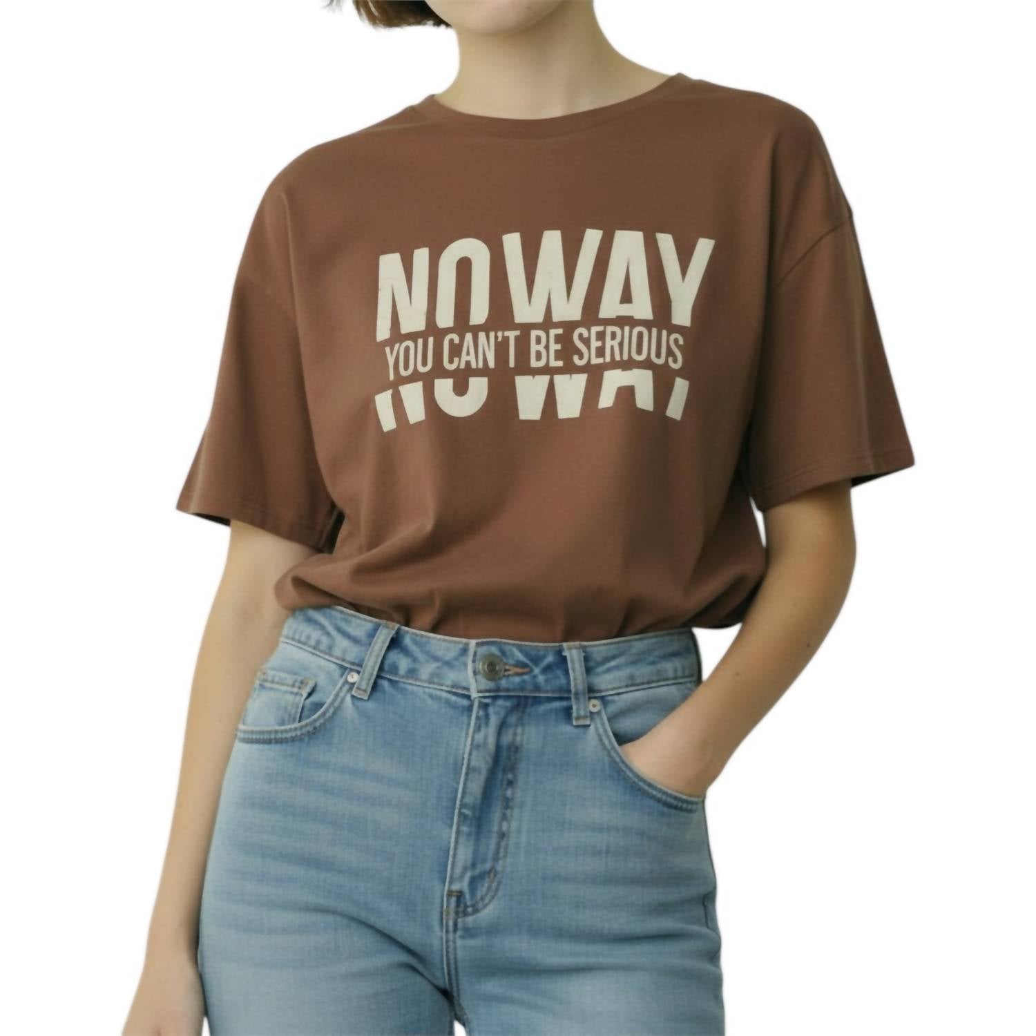 Ambar - No Way Printed Relaxed Fit T-shirt