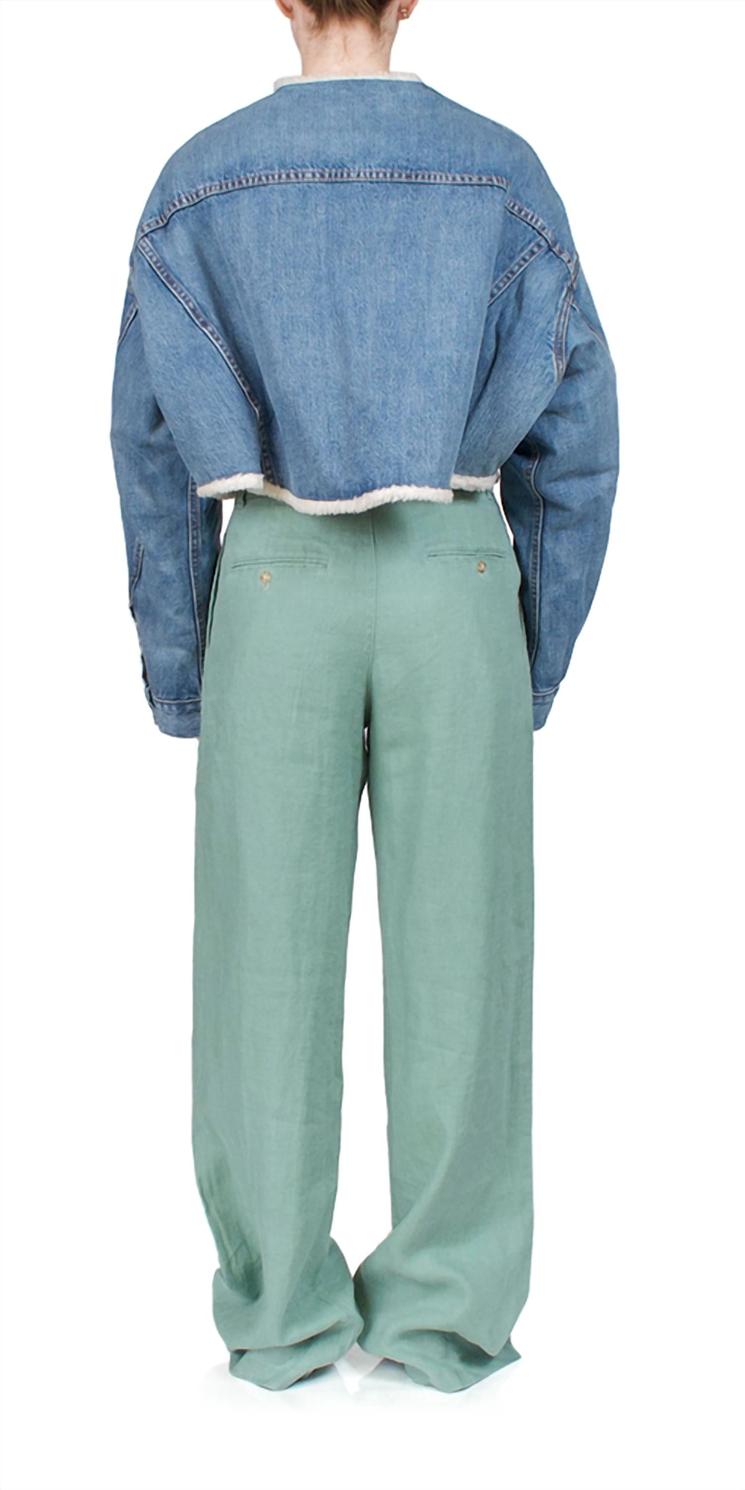 Denimist - Blake Oversized Cropped Denim Jacket