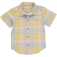 Me & Henry - Kids' Maui Aqua Woven Shirt