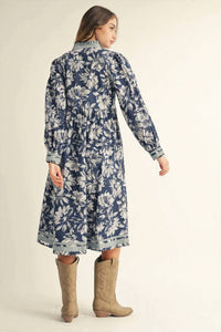 Jodifl - Bloom In Contrast Midi Dress