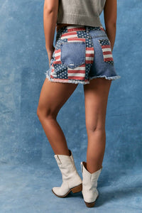 Le Lis - Raw Edge Hem Low-rise Micro Shorts