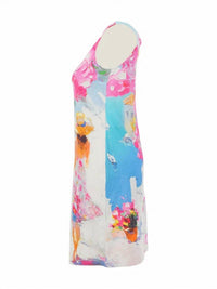 Dolcezza - Santorini Print Sleeveless Dress