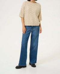 Kaffe - Malene Half Sleeve Round Neck Pullover Sweater