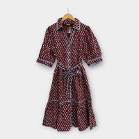 Thml - Puff Sleeve Button Front Dress