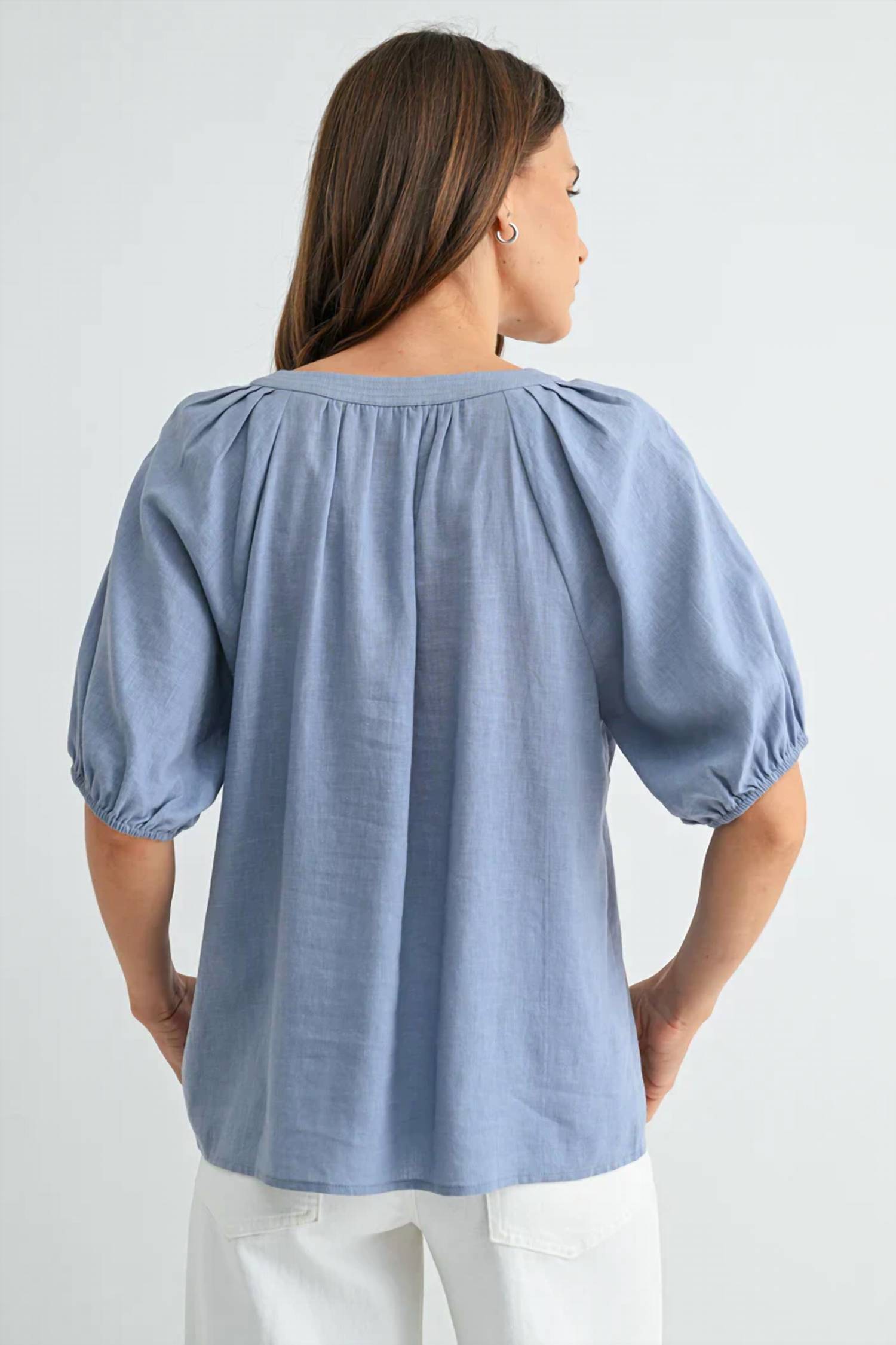 Fun 2 Fun - Pleated Raglan Top