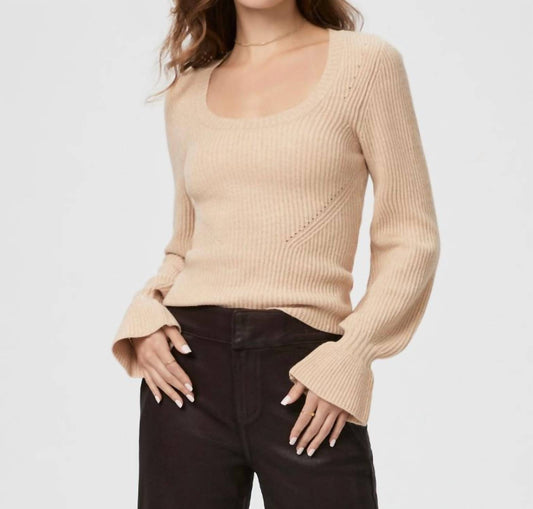 Virtue Scoop Neck Ribbed Sweater