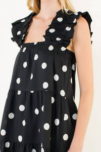 Thml - Amy Ruffle Sleeve Tiered Midi Dress