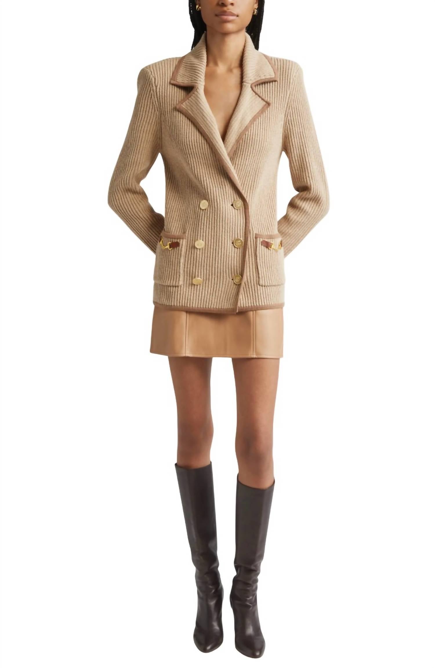 L'Agence - Yvette Belted Faux Leather Mini Skirt