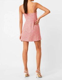 FRENCH CONNECTION Elao Printed Whisper Sweetheart Dress in red - women's dress - view 4