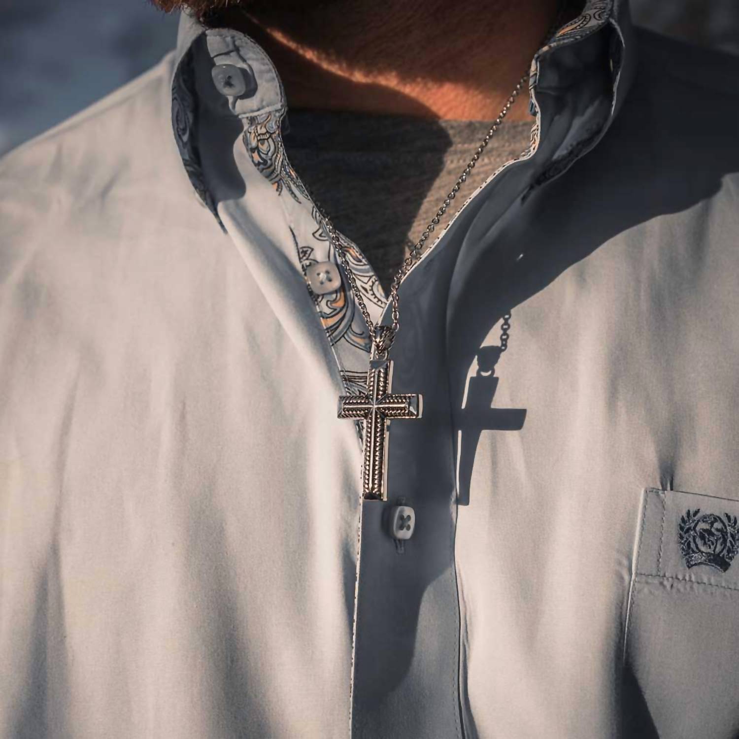 Montana Silversmiths - Men's Amplified Faith Cross Necklace