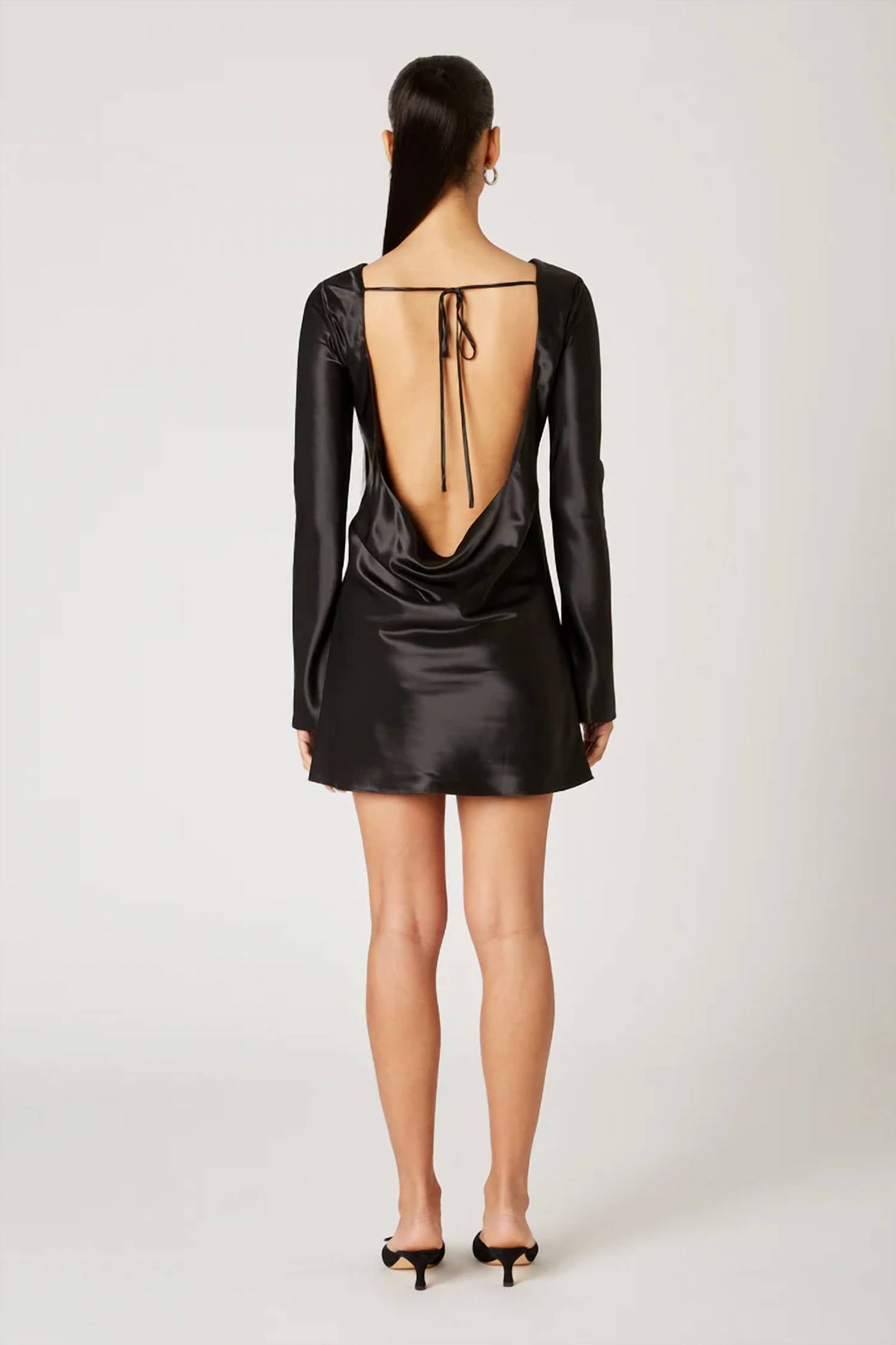 Nia - Kim Satin Mini Dress