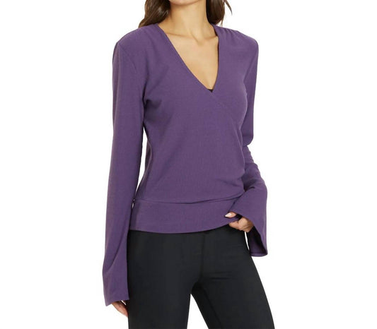 Thrive Societe - Pleated Wrap Pullover