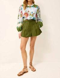 Marie Oliver Kendra Blouse in delphi - women's blouse - alternate view