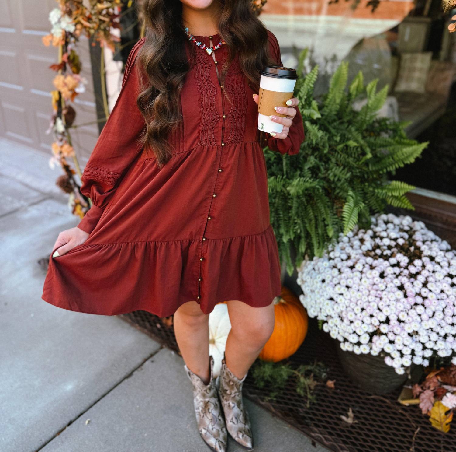 Entro - Honey Brick Mini Dress