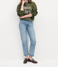 Favorite Daughter - The Cropped Collegiate Sweatshirt