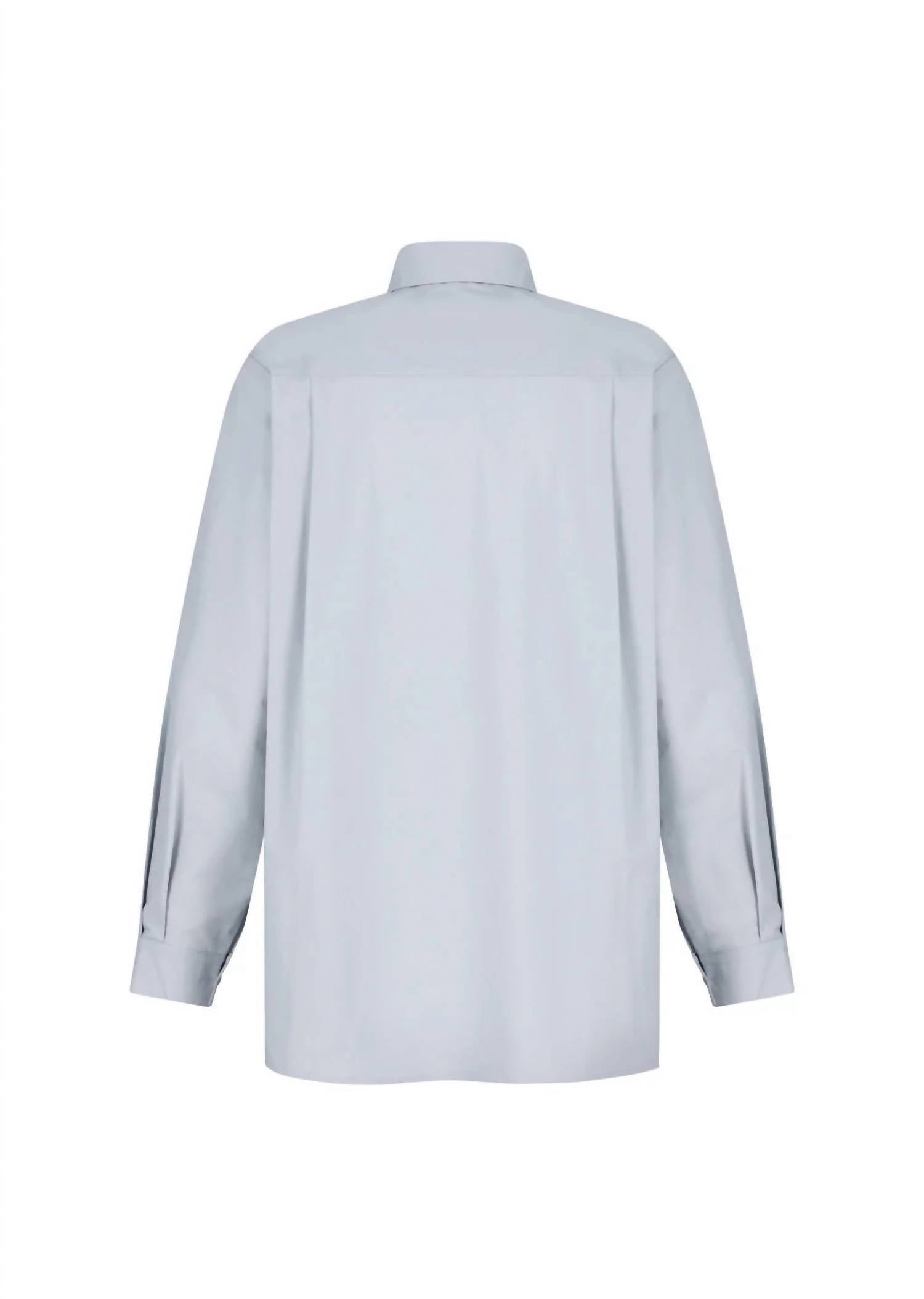 Shop Amomento - Square Pocket Oversized Shirt