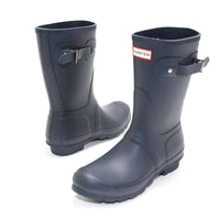 HUNTER Women's Original Short Rain Boots in navy - women's shoe - view 5