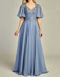Let'S See Style - Flutter sleeve gown