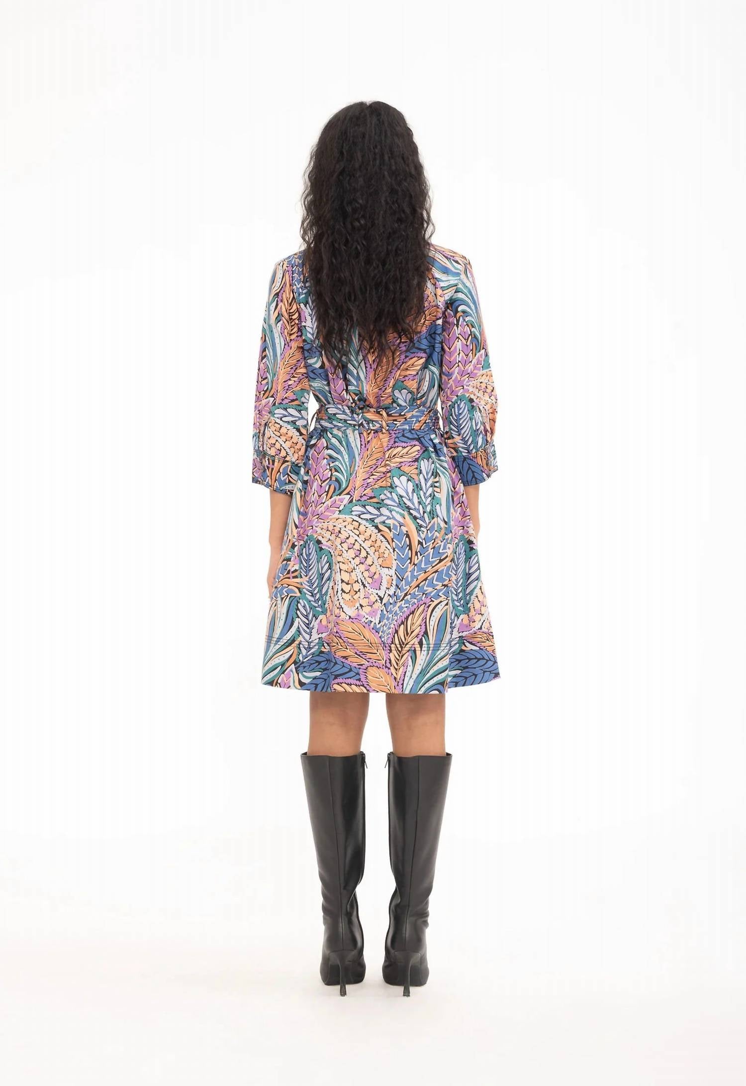 BANJANAN Wommen's Irene Dress in clay - women's dress - detail view