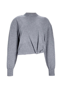 SER.O.YA Autumn Knit Sweater in heather grey - women's sweater - view 5