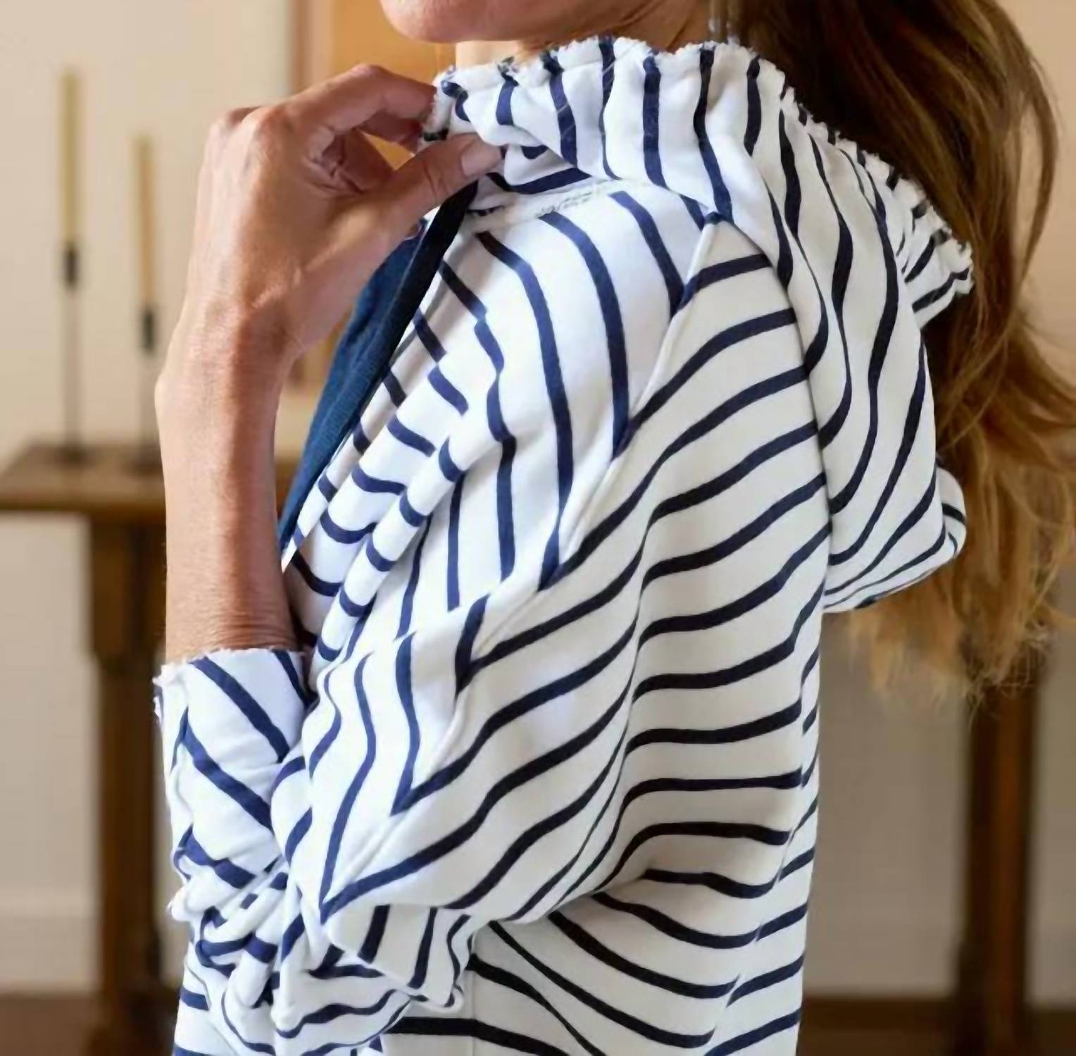 Frank & Eileen - James Hooded Cape Mini Dress