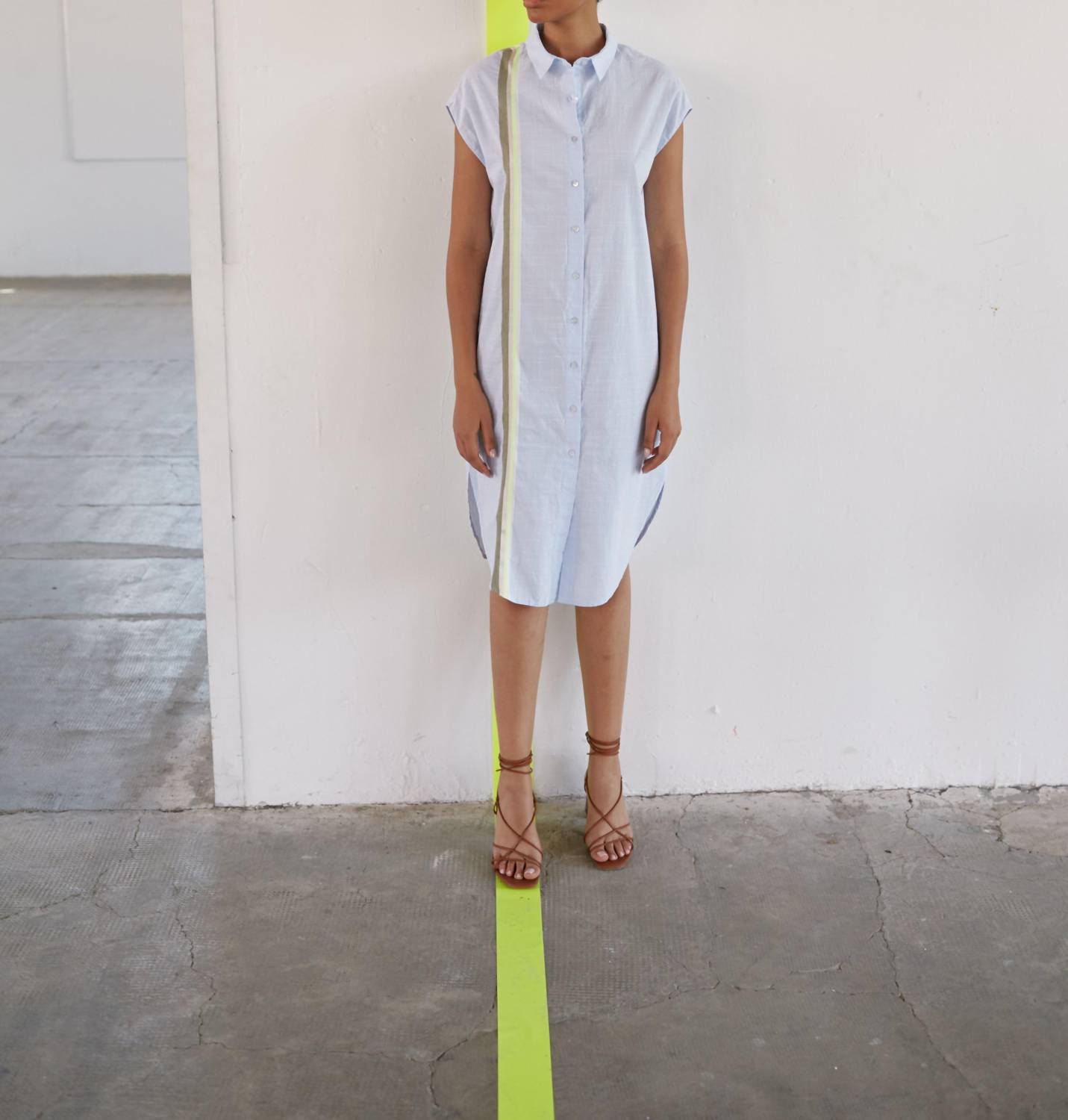 Sita Murt - Chambrais Cotton Striped Dress