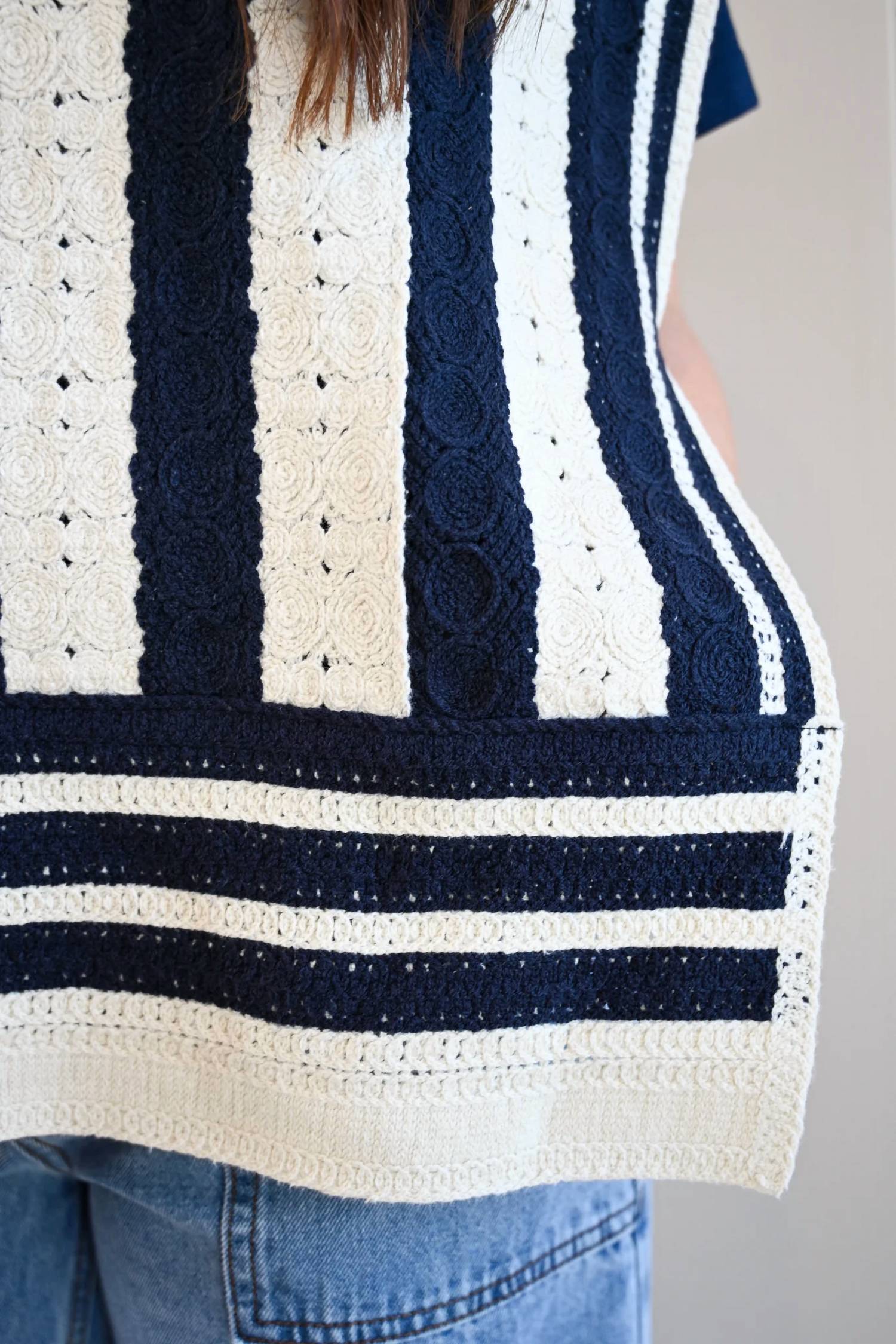 Frnch - Moss Street Stripe Side Tie Top