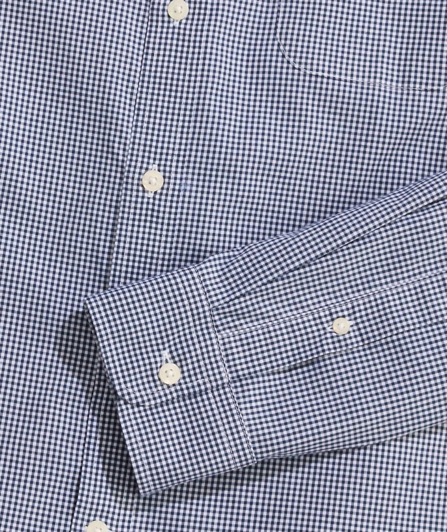 vineyard vines Anegada Gingham Perfect Wash Shirt in blue blazer - men's shirt - view 4